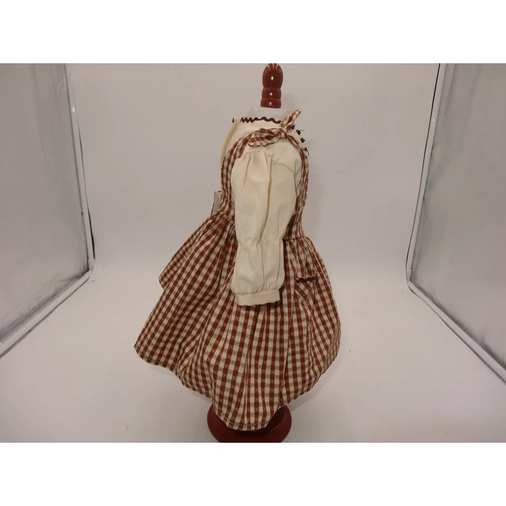 American Girl Addy Birthday Outfit Pinafore Blouse Snood Booklets 1994 Brown